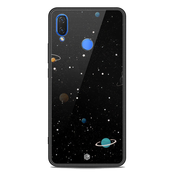 Space Series Soft Phone Case - Premium Glass Case - Design 3 - Huawei Y9 2019