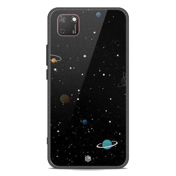 Space Series Soft Phone Case - Premium Glass Case - Design 3 - Huawei Y5p