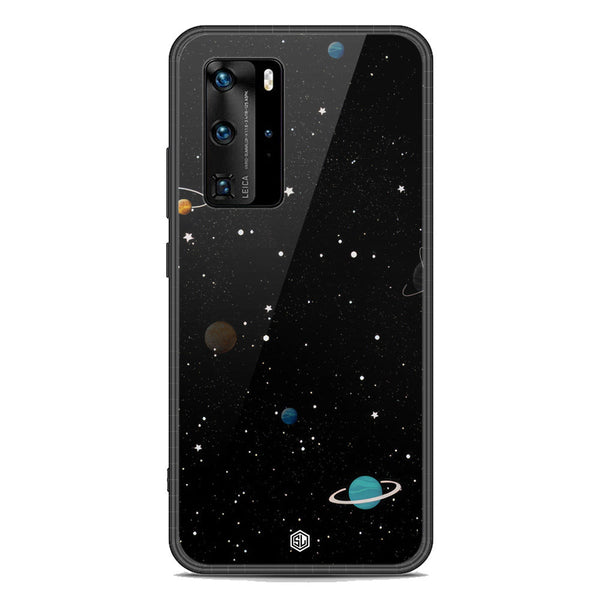 Space Series Soft Phone Case - Premium Glass Case - Design 3 - Huawei P40 Pro