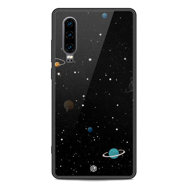 Space Series Soft Phone Case - Premium Glass Case - Design 3 - Huawei P30