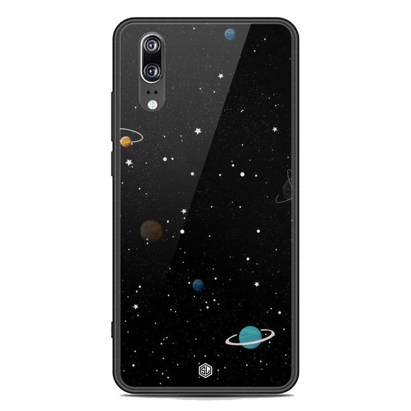 Space Series Soft Phone Case - Premium Glass Case - Design 3 - Huawei P20