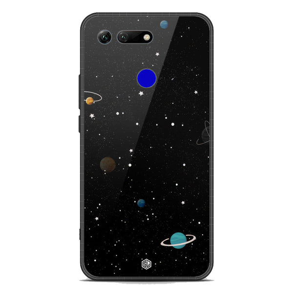 Space Series Soft Phone Case - Premium Glass Case - Design 3 - Huawei Honor View 20