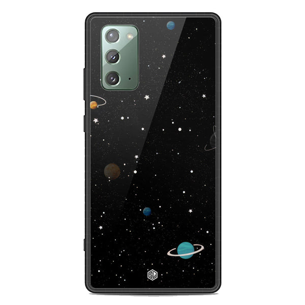 Space Series Soft Phone Case - Premium Glass Case - Design 3 - Samsung Galaxy Note 20