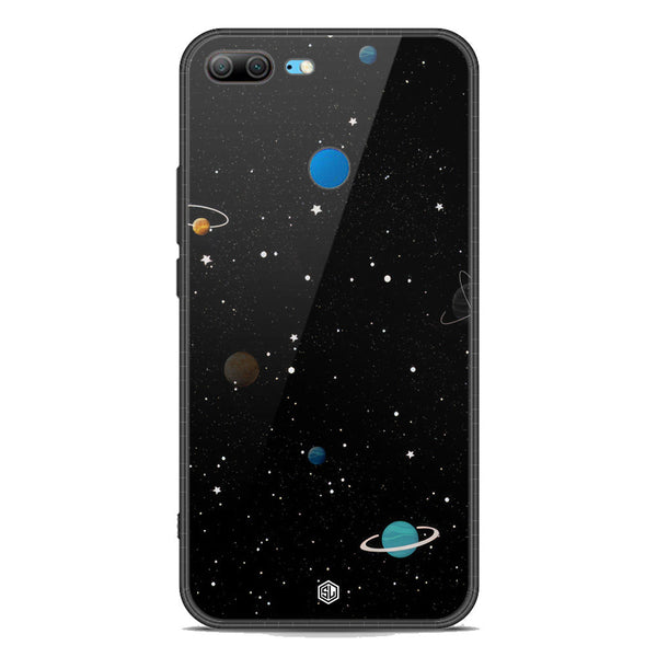 Space Series Soft Phone Case - Premium Glass Case - Design 3 - Huawei Honor 9 Lite