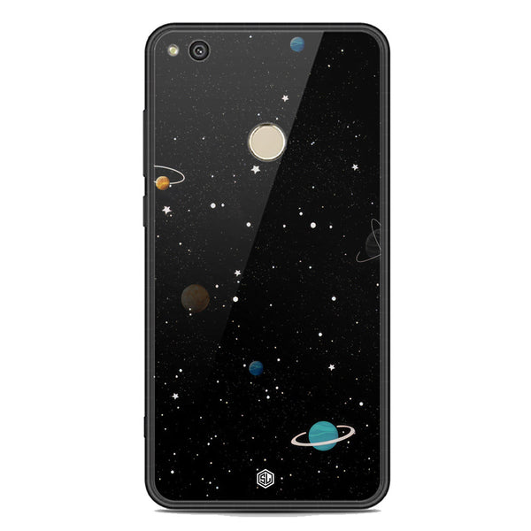 Space Series Soft Phone Case - Premium Glass Case - Design 3 - Honor 8 Lite