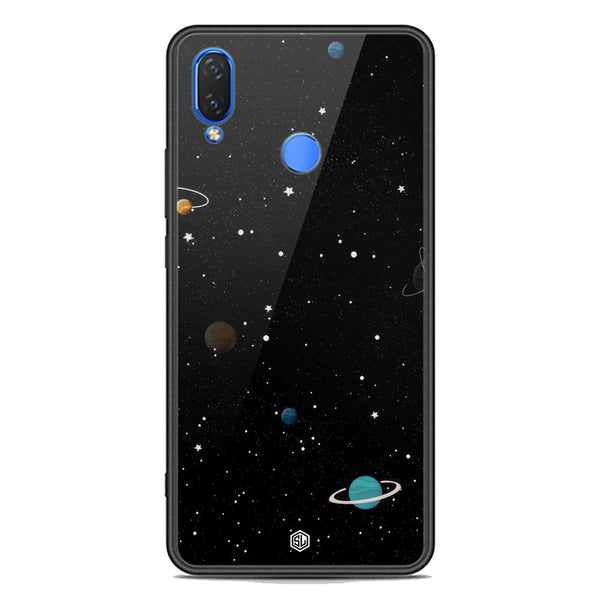 Space Series Soft Phone Case - Premium Glass Case - Design 3 - Huawei Honor 8C