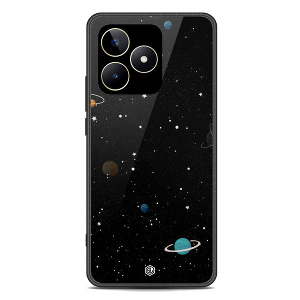 Space Series Soft Phone Case - Premium Glass Case - Design 3 - Realme C53