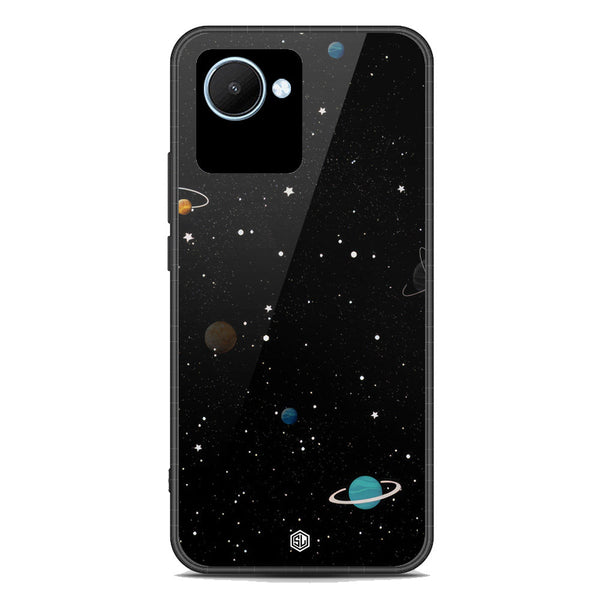 Space Series Soft Phone Case - Premium Glass Case - Design 3 - Realme C30s