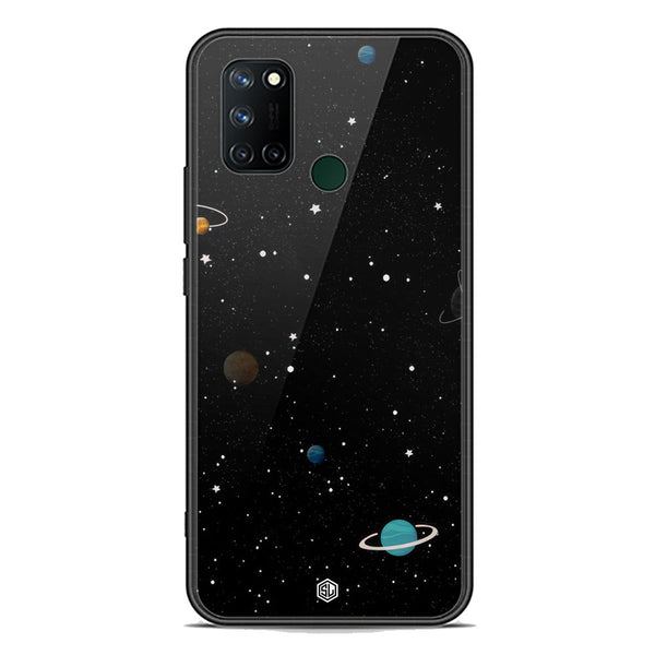 Space Series Soft Phone Case - Premium Glass Case - Design 3 - Realme C17