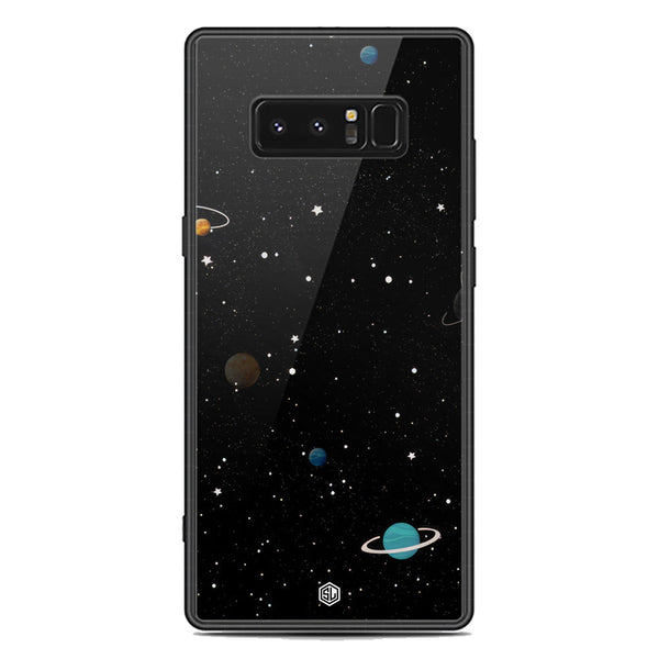 Space Series Soft Phone Case - Premium Glass Case - Design 3 - Samsung Galaxy Note 8