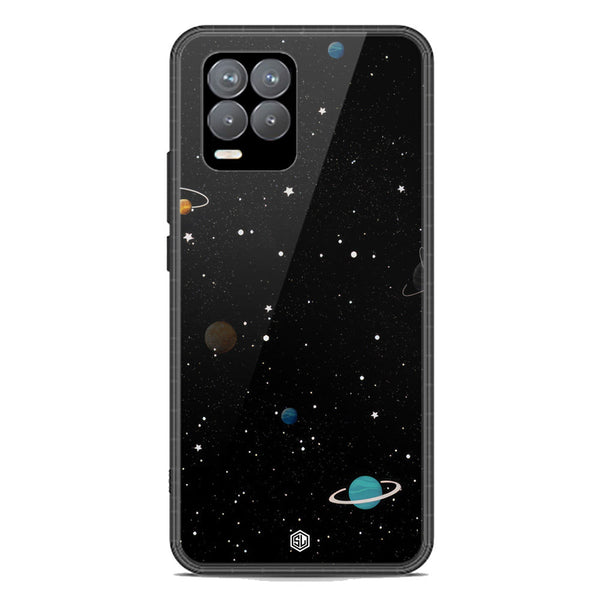 Space Series Soft Phone Case - Premium Glass Case - Design 3 - Realme 8