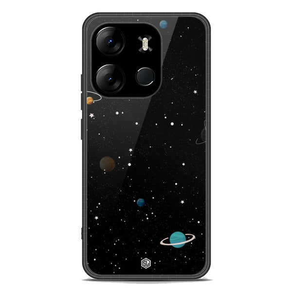 Space Series Soft Phone Case - Premium Glass Case - Design 3 - Infinix Smart 7