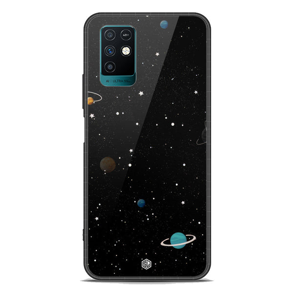 Space Series Soft Phone Case - Premium Glass Case - Design 3 - Infinix Note 10