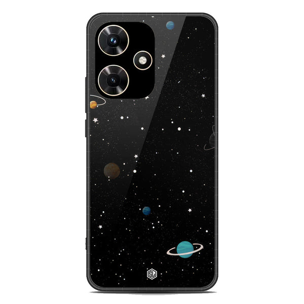 Space Series Soft Phone Case - Premium Glass Case - Design 3 - Infinix Hot 30i