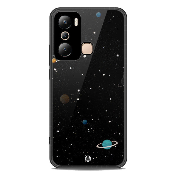 Space Series Soft Phone Case - Premium Glass Case - Design 3 - Infinix Hot 20i