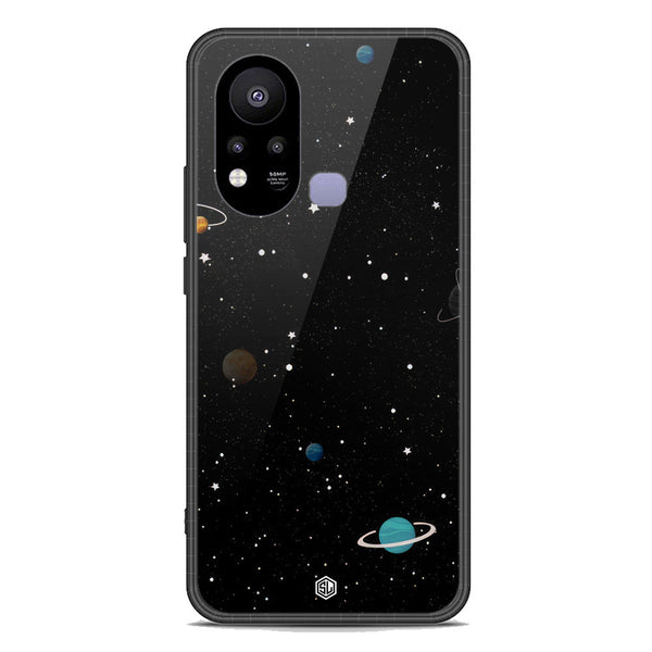 Space Series Soft Phone Case - Premium Glass Case - Design 3 - Infinix Hot 11s