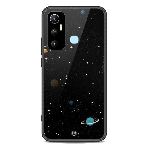 Space Series Soft Phone Case - Premium Glass Case - Design 3 - Infinix Hot 11
