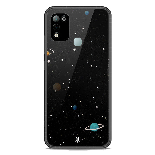 Space Series Soft Phone Case - Premium Glass Case - Design 3 - Infinix Hot 10 Play