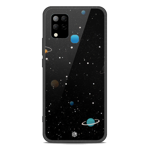 Space Series Soft Phone Case - Premium Glass Case - Design 3 - Infinix Hot 10S