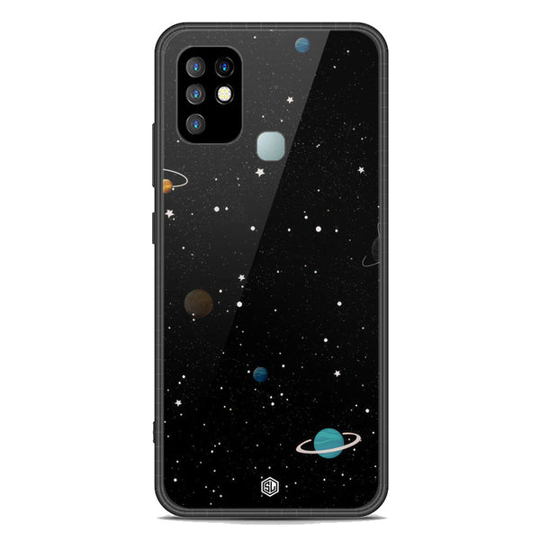 Space Series Soft Phone Case - Premium Glass Case - Design 3 - Infinix Hot 10