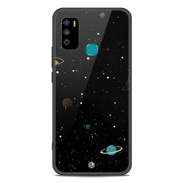 Space Series Soft Phone Case - Premium Glass Case - Design 3 - Infinix Hot 9 Play