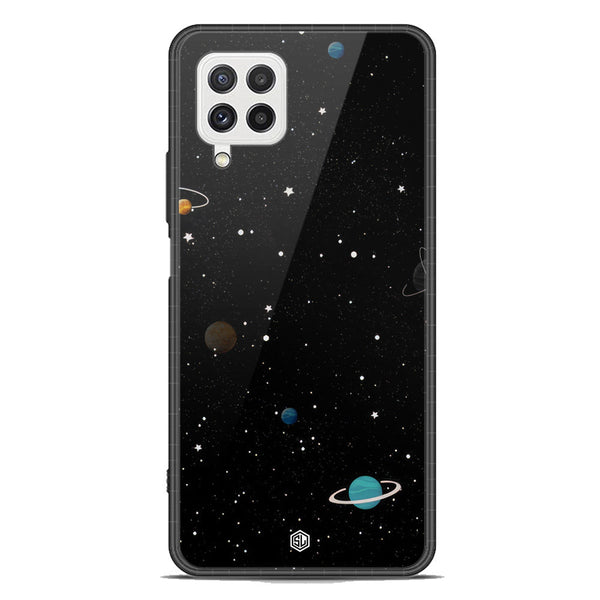 Space Series Soft Phone Case - Premium Glass Case - Design 3 - Samsung Galaxy M22