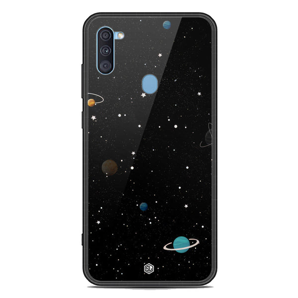 Space Series Soft Phone Case - Premium Glass Case - Design 3 - Samsung Galaxy M11