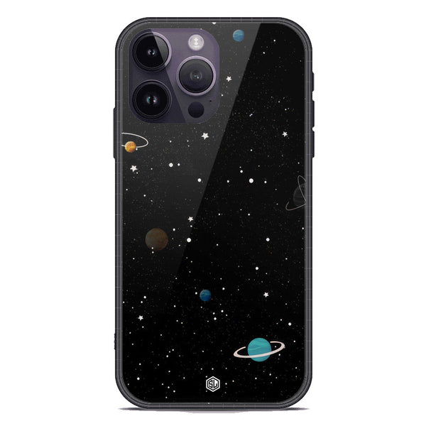 Space Series Soft Phone Case - Premium Glass Case - Design 3 - iPhone 14 Pro