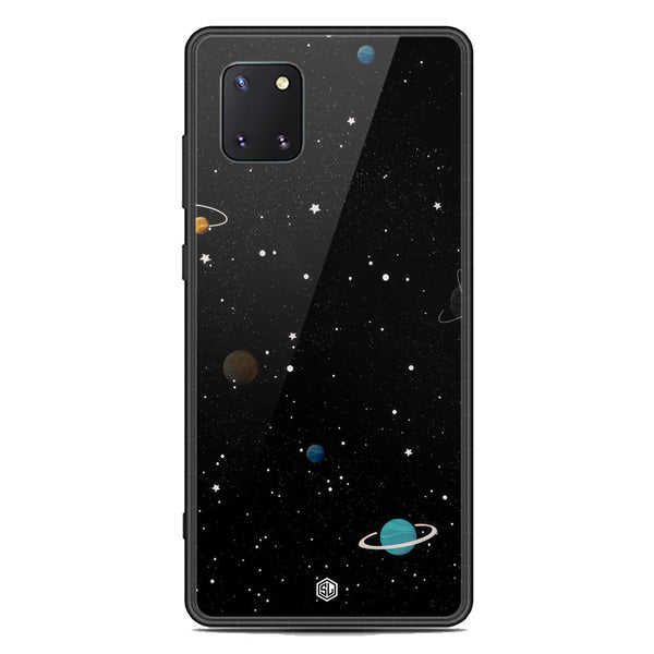 Space Series Soft Phone Case - Premium Glass Case - Design 3 - Samsung Galaxy A81