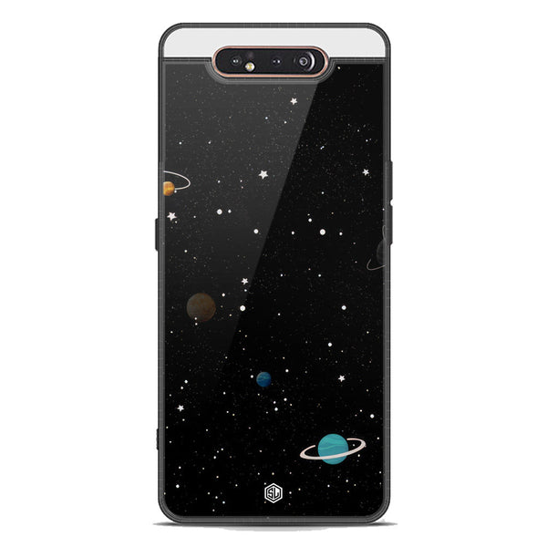 Space Series Soft Phone Case - Premium Glass Case - Design 3 - Samsung Galaxy A80