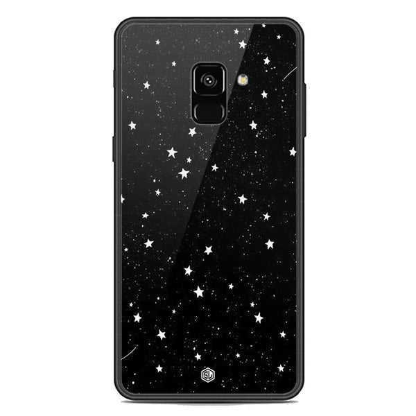 Space Series Soft Phone Case - Premium Glass Case - Design 4 - Samsung Galaxy A8 2018