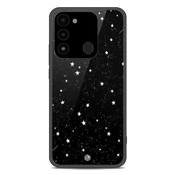 Space Series Soft Phone Case - Premium Glass Case - Design 4 - Tecno Spark 8C