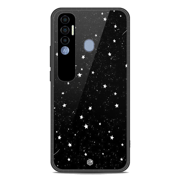 Space Series Soft Phone Case - Premium Glass Case - Design 4 - Tecno Spark 7 Pro