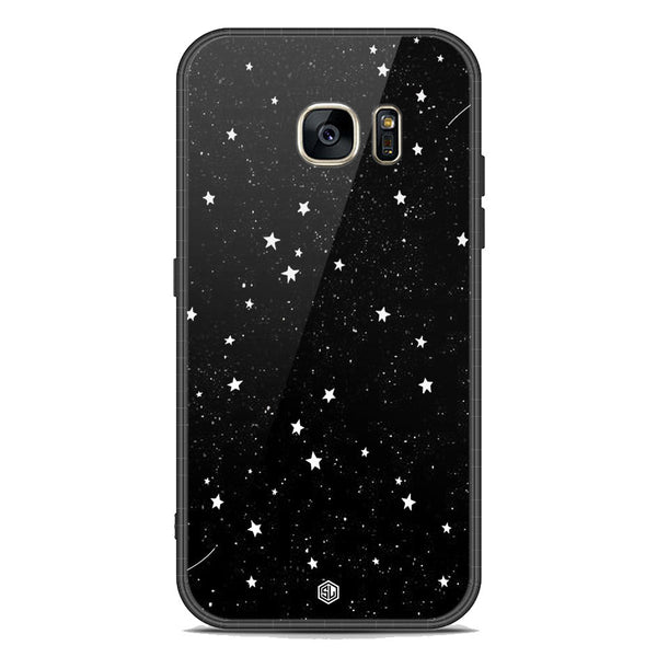 Space Series Soft Phone Case - Premium Glass Case - Design 4 - Samsung Galaxy S7