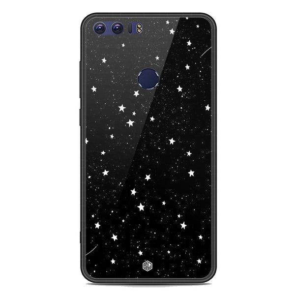 Space Series Soft Phone Case - Premium Glass Case - Design 4 - Huawei Honor 8