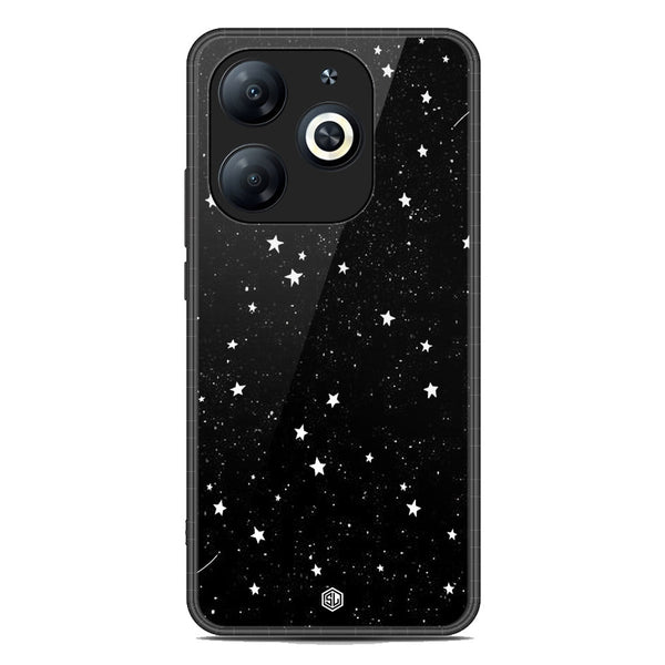 Space Series Soft Phone Case - Premium Glass Case - Design 4 - Infinix Hot 40i