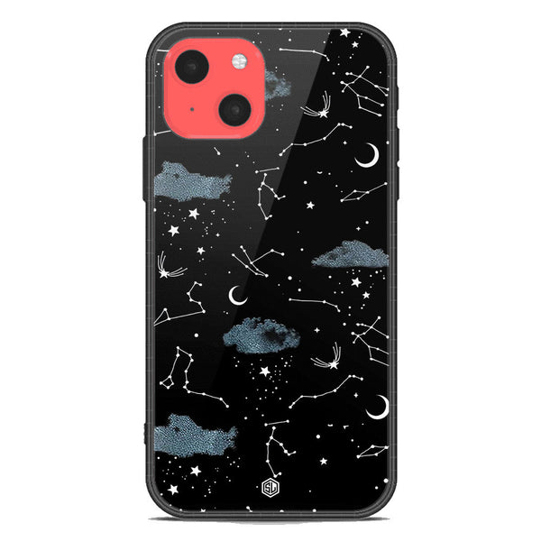 Space Series Soft Phone Case - Premium Glass Case - Design 5 - iPhone 13 Mini