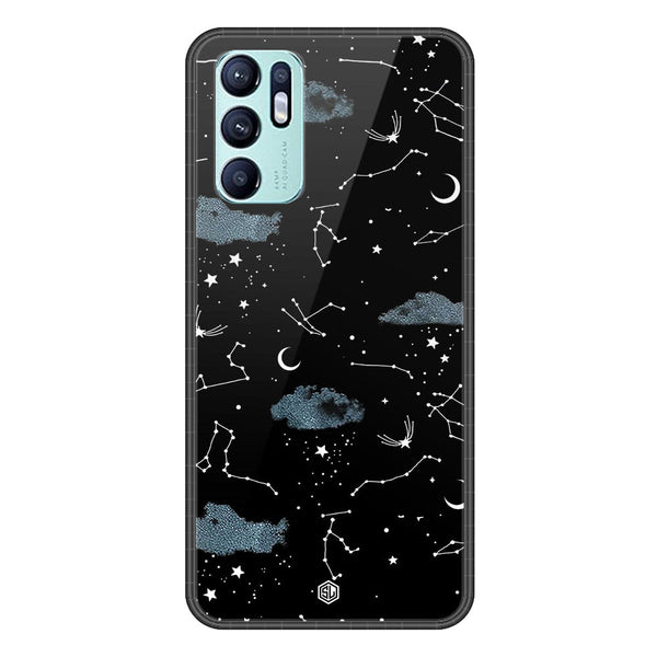 Space Series Soft Phone Case - Premium Glass Case - Design 5 - Oppo Reno 6