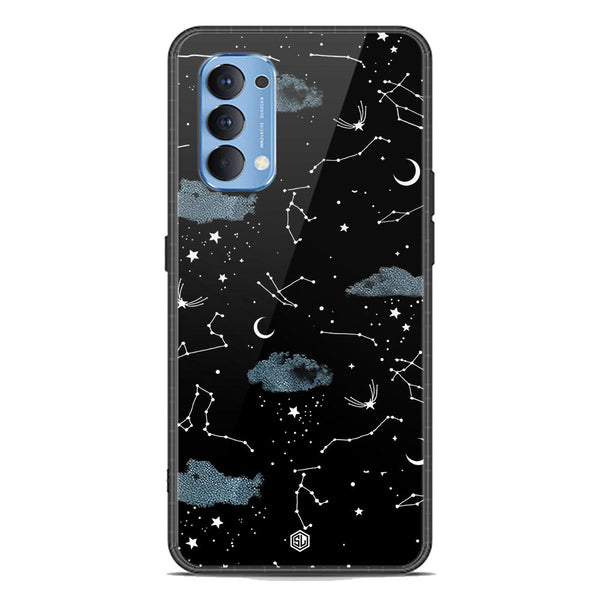 Space Series Soft Phone Case - Premium Glass Case - Design 5 - Oppo Reno 4