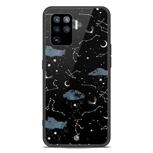 Space Series Soft Phone Case - Premium Glass Case - Design 5 - Oppo F19 Pro