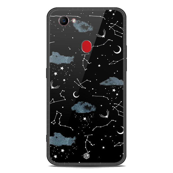 Space Series Soft Phone Case - Premium Glass Case - Design 5 - Oppo F7