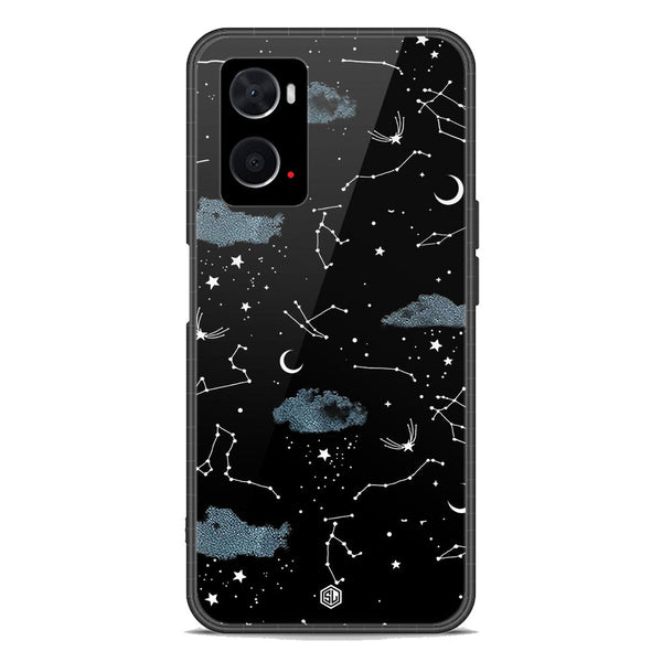 Space Series Soft Phone Case - Premium Glass Case - Design 5 - Oppo A96 4G