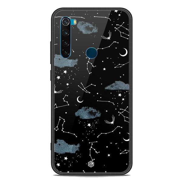 Space Series Soft Phone Case - Premium Glass Case - Design 5 - Xiaomi Redmi Note 8 2021