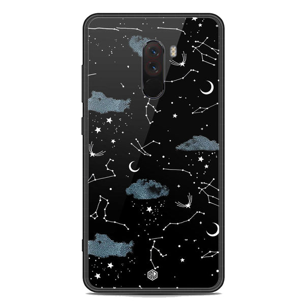 Space Series Soft Phone Case - Premium Glass Case - Design 5 - Xiaomi Pocophone F1
