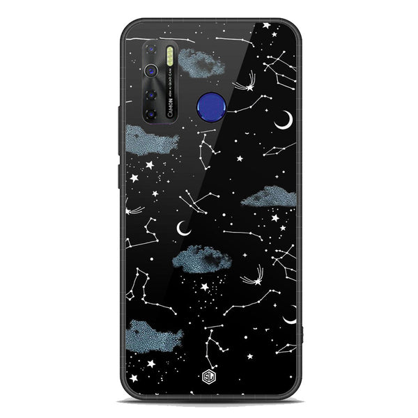 Space Series Soft Phone Case - Premium Glass Case - Design 5 - Tecno Camon 15