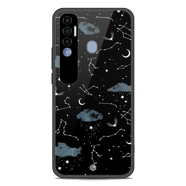 Space Series Soft Phone Case - Premium Glass Case - Design 5 - Tecno Spark 7 Pro