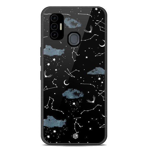 Space Series Soft Phone Case - Premium Glass Case - Design 5 - Tecno Spark 7