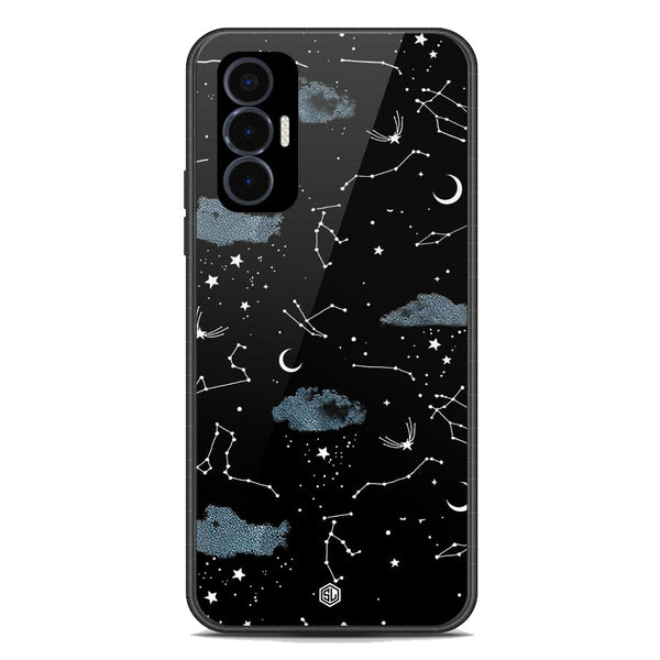 Space Series Soft Phone Case - Premium Glass Case - Design 5 - Tecno Pova 3
