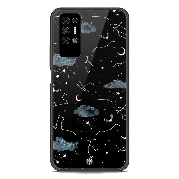 Space Series Soft Phone Case - Premium Glass Case - Design 5 - Tecno Pova 2