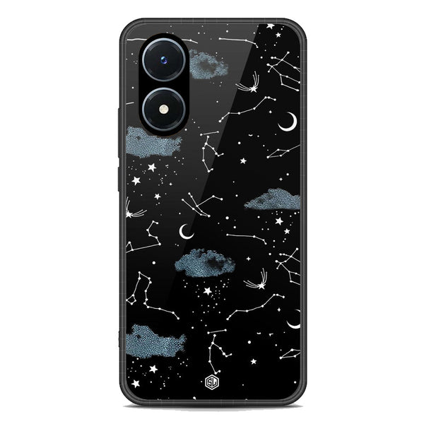 Space Series Soft Phone Case - Premium Glass Case - Design 5 - Vivo Y02s
